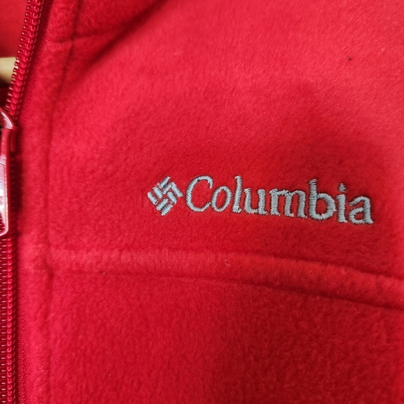 Columbia Youth Fleece Jacket Coral Size M XB6012 - Picture 3 of 6